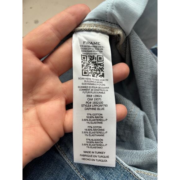 NWT Frame Le Palazzo crop high rise wide leg jeans - Picture 12 of 12